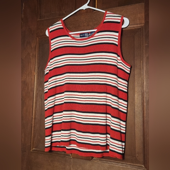 Venezia Jeans Stripped Knit Tank Top - Picture 5 of 5